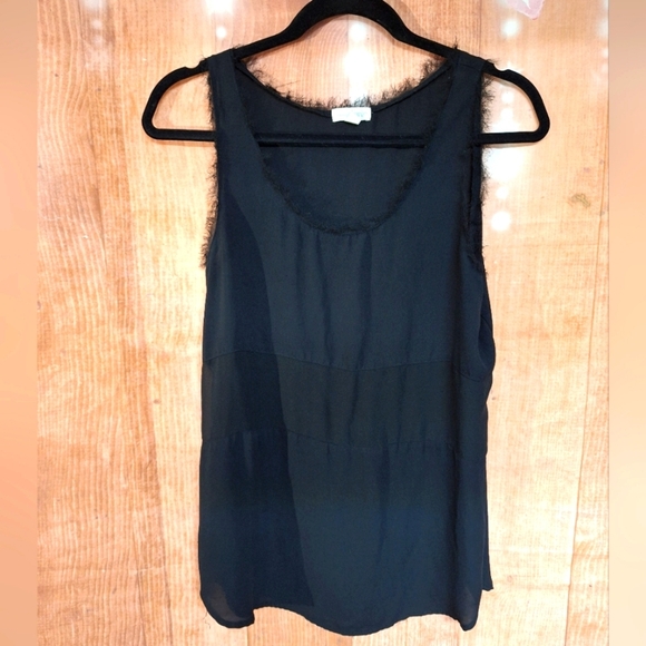 CHARMING CHARLIE BLACK TANK TOP SIZE SMALL - Picture 1 of 3